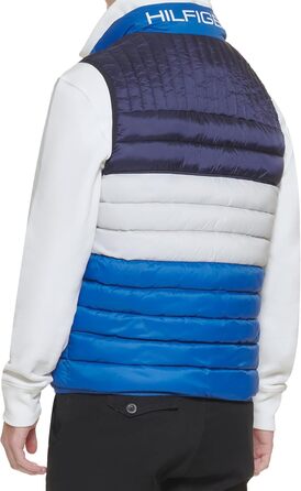 Жилет чоловічий Tommy Hilfiger Ultra Loft з утеплювачем, колірний блок Königsblau/Eis/Marineblau