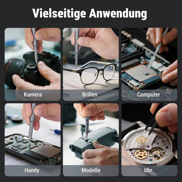 Набір викруток WORKPRO 60 в 1 для дрібної механіки, преміум-якість, з бітами Cr-V, для точного ремонту