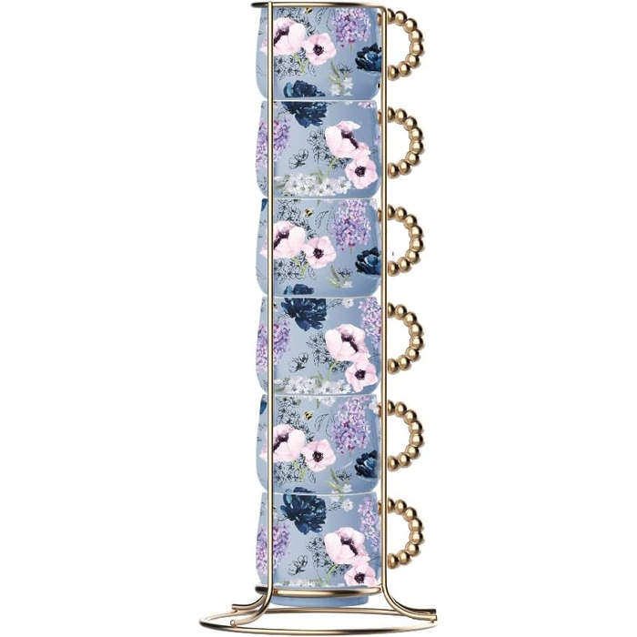 Набір келихів Bialetti Bridgerton, 6 шт., порцеляна, 60 мл