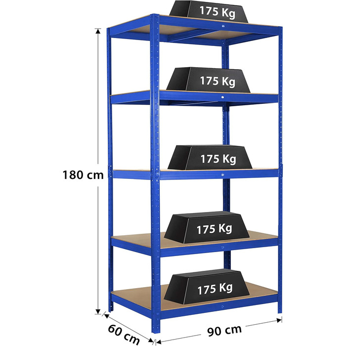 Ribelli Heavy-Duty Shelving Unit