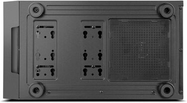 Корпус для ПК INFINITITY EPSILON: ATX, Micro ATX, USB 3.0, металева сітка, підтримка 3 вентиляторів, 4 HDD, відеокарта до 370 мм, чорний