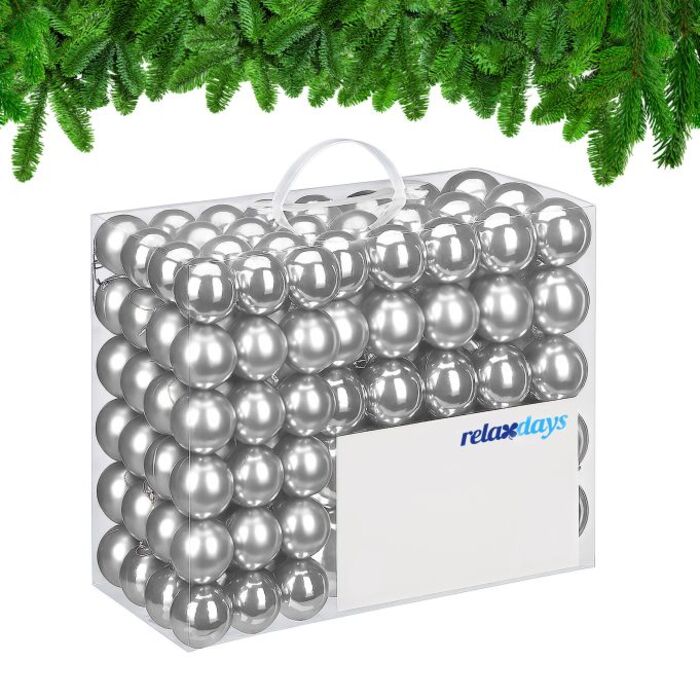 Relaxdays Set of 100 Christmas Baubles