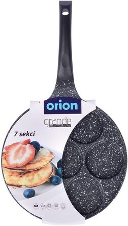 Сковорода ORION для 7 яєць, 27 см, антипригарна, для індукції та газу, для яєчні та млинців
