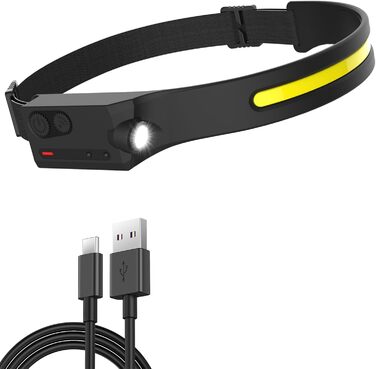 Світлодіодний налобний ліхтар Pristar, акумуляторний, USB, 5 режимів, для бігу та кемпінгу
