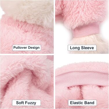 Dog Sweaters, 3-Pack, Dog Sweaters for Small Dogs, Dog Clothes for Small Dogs, Girls and Boys, Ultra Soft and Warm Puppy Sweater Dog Coat for Winter Christmas (XXS,