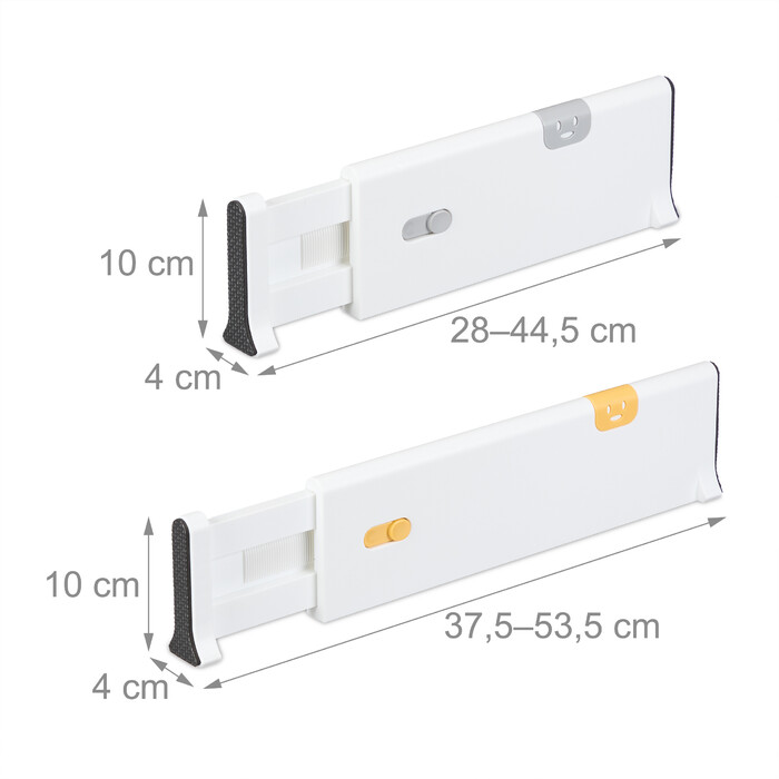 Relaxdays 4-Piece Drawer Divider Set