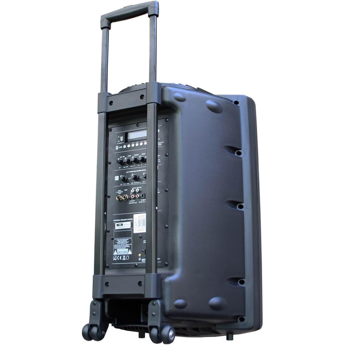 E-Lektron EL38-M MK-III: Портативна акустична система 900W з Bluetooth, MP3, USB, SD, FM, 2 мікрофонами та пультом - Звукове обладнання для вечірок та заходів