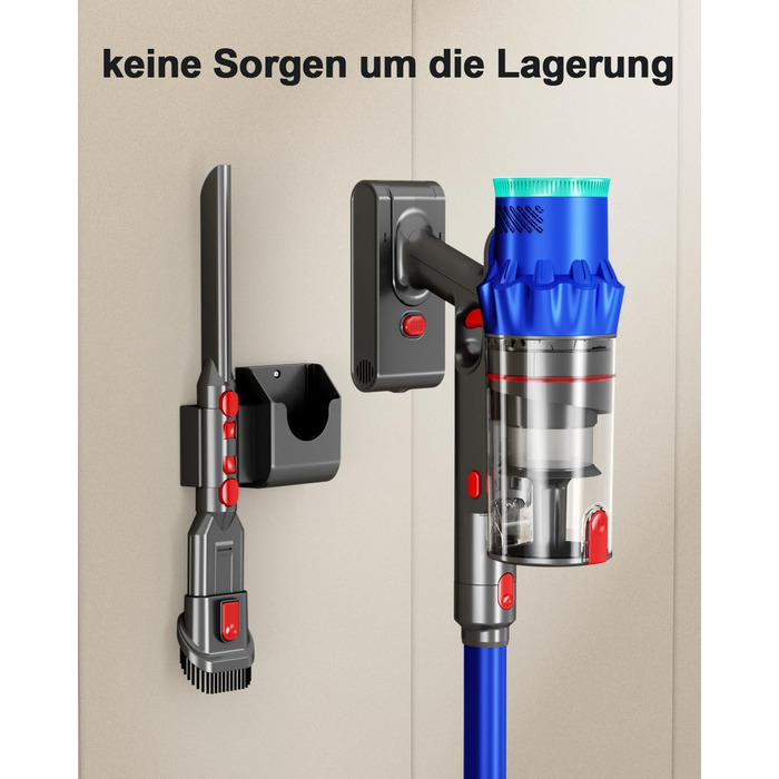 PINICO Бездротовий акумуляторний пилосос 550W з автоматичним режимом та щіткою Anti-Tangle, для твердих підлог, килимів та шерсті тварин (Blue+grey)