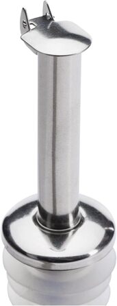 Виливний носик для пляшок Westmark 2 шт. з металу (нержавіюча сталь), з пробкою, для спиртних напоїв, олії, оцту, з повітряною трубкою, сріблястий