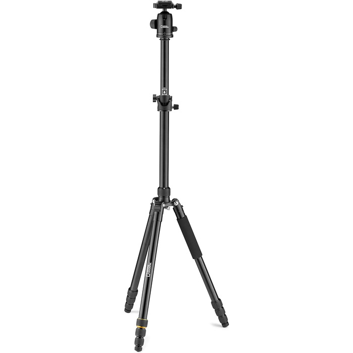Штатив National Geographic Foto з моноподом, карбон, 5 секцій, 8 кг, кулькова головка, швидкозмінна платформа, для фото та відео
