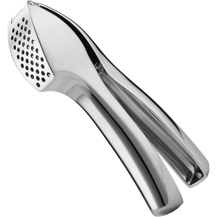 Houlime Garlic Press – stainless steel, easy to clean, easy to squeeze, professional garlic mincer with 5-year warranty, HHLM001
