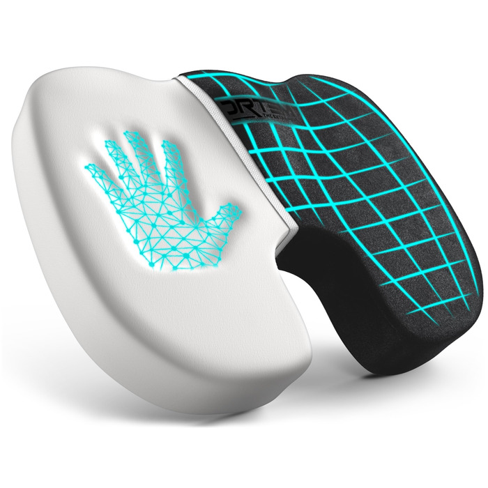 Крісло-подушка FORTEM з Memory Foam: для офісу, геймінгу, авто. Зручне, з антиковзким покриттям, чорний велюр, великий розмір