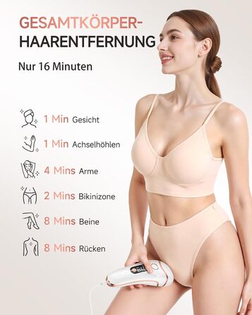 IPL пристрій для епіляції Haarlosy: 999,900 імпульсів, 3 функції, 9 рівнів, для чоловіків та жінок, безболісна епіляція тіла, обличчя, бікіні