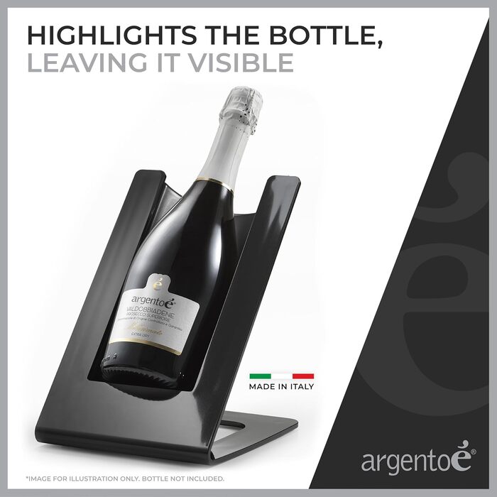 Охолоджувач для вина Argentoè Gelette, чорний