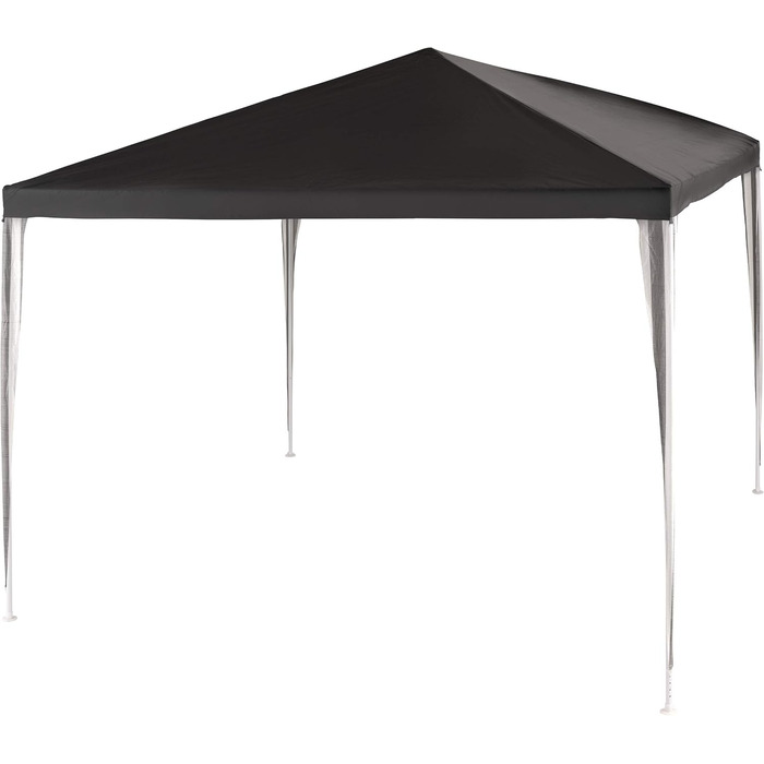 Nexos GM36000 PE-Pavilion Party Tent for Garden, Terrace, Market, Camping, Festival as Shelter and Waterproof Cover, 3 x 3 m White (Anthracite)