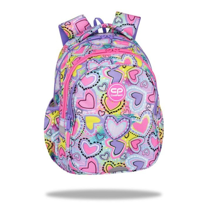 Багатовідсіковий шкільний рюкзак CoolPack, фіолетово-рожевий, багатоколірний, 19 л