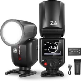 NEEWER Z2-N: Світловий проблиск Speedlite 2.4G TTL для Nikon з моделюючою лампою, швидким перемикачем TCM, HSS 1/8000s, акумулятор 2600mAh