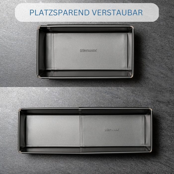 Форма для випікання хліба Westmark Back Meister, розсувна, холоднокатана сталь, антрацит, 32932270