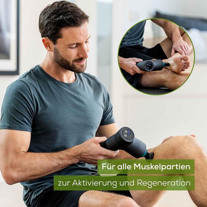 Beurer MG 99 Massage Gun - Percussion Muscle Massager with 4 Attachments, 5 Intensity Levels & Rechargeable Battery (Pro Edition)