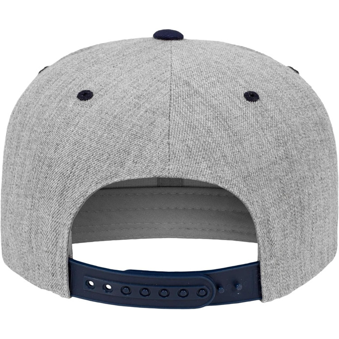 Кепка Flexfit Unisex Classic Snapback двоколірна, універсальний розмір (Heather/Navy)
