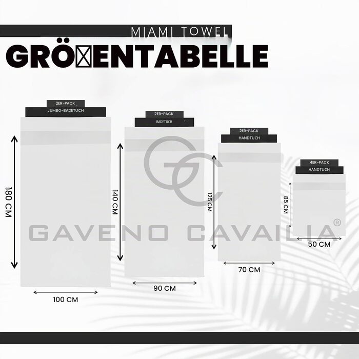Набір рушників для ванної GC GAVENO CAVAILIA з єгибаської бавовни, 4 шт, 700 г/м², готельна якість, білі, 50 x 85 см