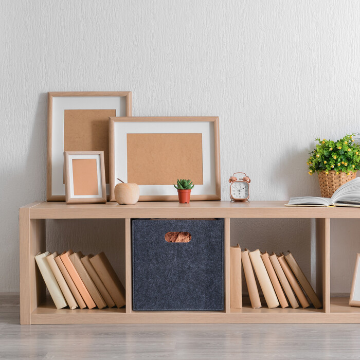 Relaxdays Felt Storage Boxes - Set of 2