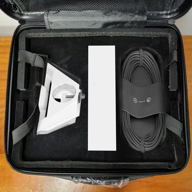 Зовнішня сумка-чохол URPIZY для Starlink Mini, з ручкою, адаптивним поролоновим вкладишем, для кабелів, стійки, адаптера, чорна