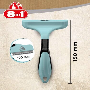 Щітка для вичісування підшерстка 8в1 DeShedder L для великих собак (коротко- та довгошерстих)