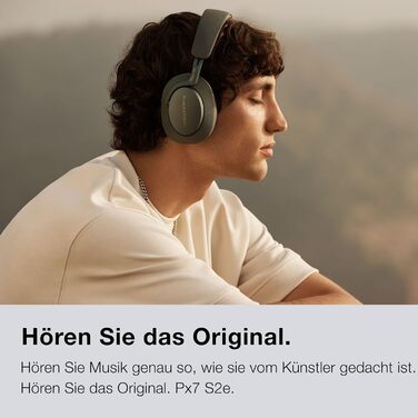 Навушники Bowers & Wilkins Px7 S2e з активним шумозаглушенням, бездротові, aptX™ Adaptive, швидка зарядка, 30 годин роботи, 6 мікрофонів - Океанський блакитний