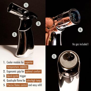 Набір для копчення віскі та коктейлів DIY - Преміум набір з дерева та ботаніки - Включає 6 дерев'яних стружок, 6 ботанічних добавок, 2 склянки, каміння для віскі, запальничка та димар - Оригінальний подарунок для чоловіків, на день народження та на Різдво