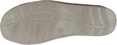 Жіночі фетрові домашні тапочки Schawos Lisa, теплі, з підкладкою з шерсті, з устілкою, міцна підошва, неслизькі, 39 EU, Бордовий