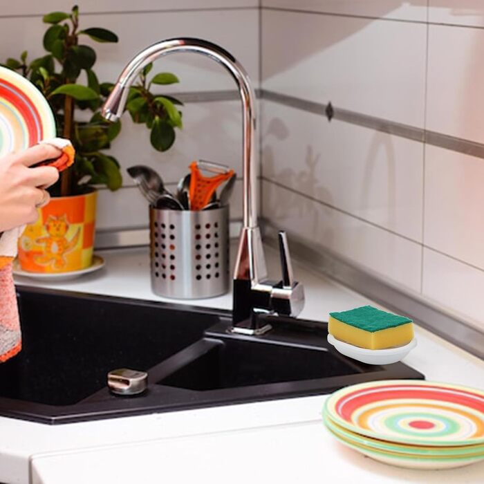 Набір мильниць Topsky (2 шт.): для ванної та кухні, легке очищення, суха мильниця