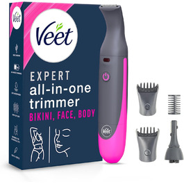 Триммер Veet Expert Intimate All-In-One: для обличчя, брів, інтимної зони та під пахвами - водонепроникний