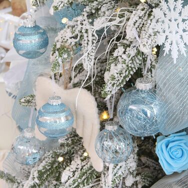 Набір прикрас для ялинки Sea Team 60 мм, 30 шт., блакитний