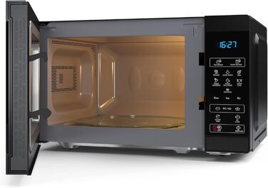 Мікрохвильова піч SHARP MS02E, 800W, 11 режимів, розморожування, чорний
