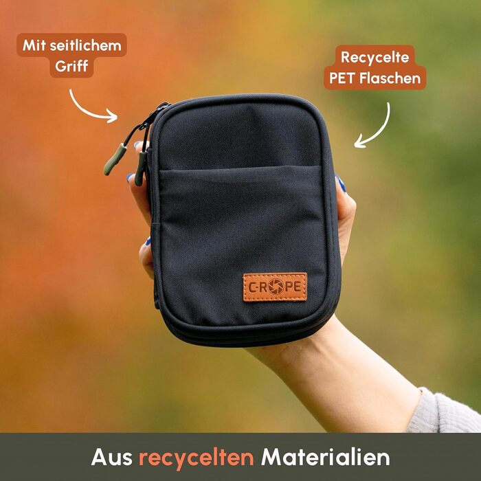 C-Rope Electronic Organizer for Travel | Size S | Cable Bag for Electronic Accessories | Portable Cable Organizer for Camera Accessories, etc.