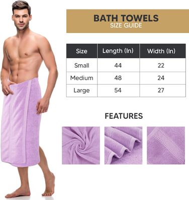 Рушники для ванни Utopia Towels, набір 4 шт, лаванда, 100% бавовна, 600 г/м², швидковисихаючі, м'які, дуже вбираючі, для щоденного використання