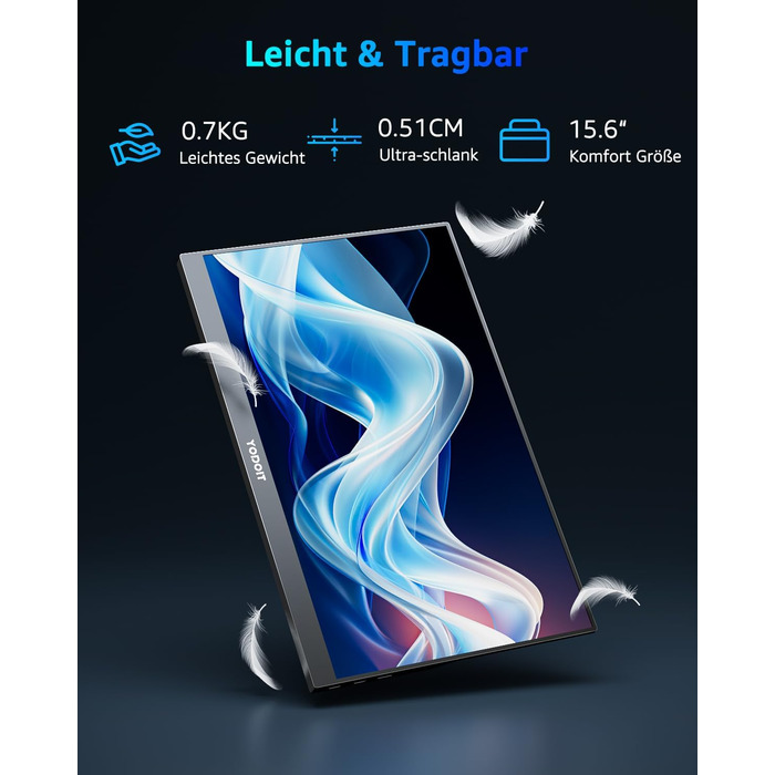 Портативний монітор Yodoit 15.6