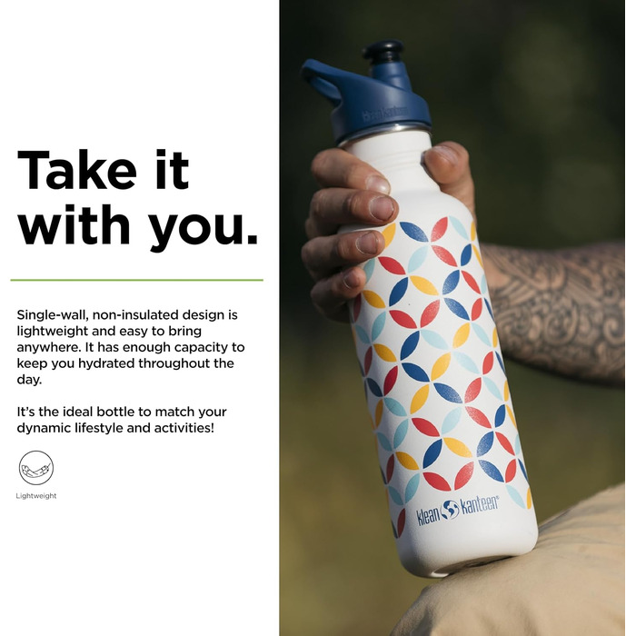 Klean Kanteen Classic Water Bottle 800 ml (Retro Dot)