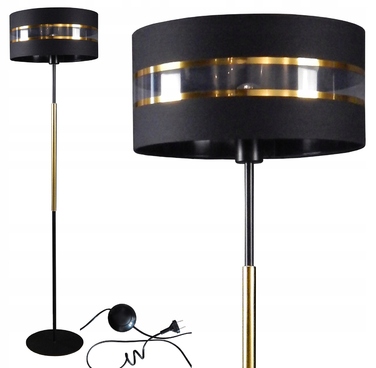 Підлогова лампа Adex E27 60 Вт, чорна, багатоколірна, жовта