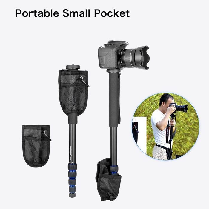 Штатив Koolehaoda з алюмінію з кульковою головкою K-09 для DSLR-камер, максимальна висота 175 см (K-288+M3)