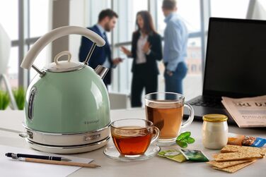 Ariete Vintage Electric Kettle 1.7L, 2000W - Green