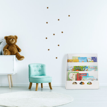 Relaxdays White Bookshelf for Children