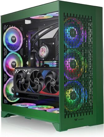 Корпус для ПК Thermaltake CTE E660 MX Racing Green, ATX/E-ATX, Dual-Chamber, загартоване скло, підтримка радіаторів до 420 мм, Racing Green