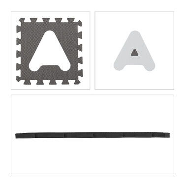 Relaxdays Puzzle Mat ABC and Numbers