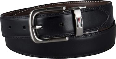Чоловічий шкіряний ремінь Tommy Hilfiger, перевертається, 40 розмір, коричневий/чорний, повсякденний