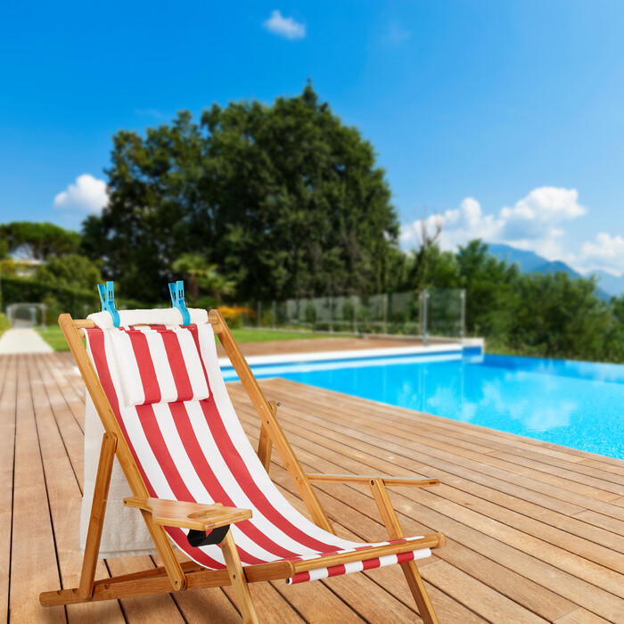 Набір з 16 прищіпок для пляжних рушників Relaxdays блакитного та зеленого кольорів