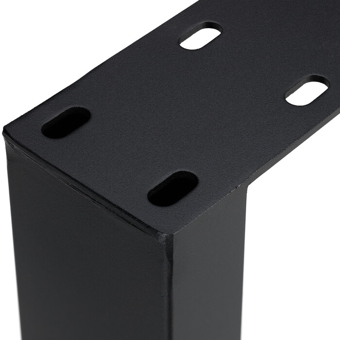Relaxdays 2-Piece Black Table Feet Set