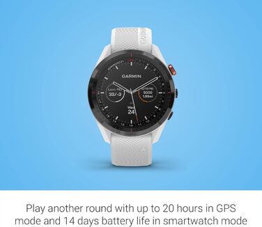Розумний годинник Garmin Approach S62 для гольфу, білий