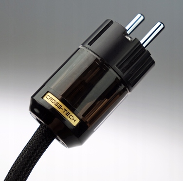 Кабель живлення 230V CROSS-TECH у тканинному обплетенні, 0,75 м